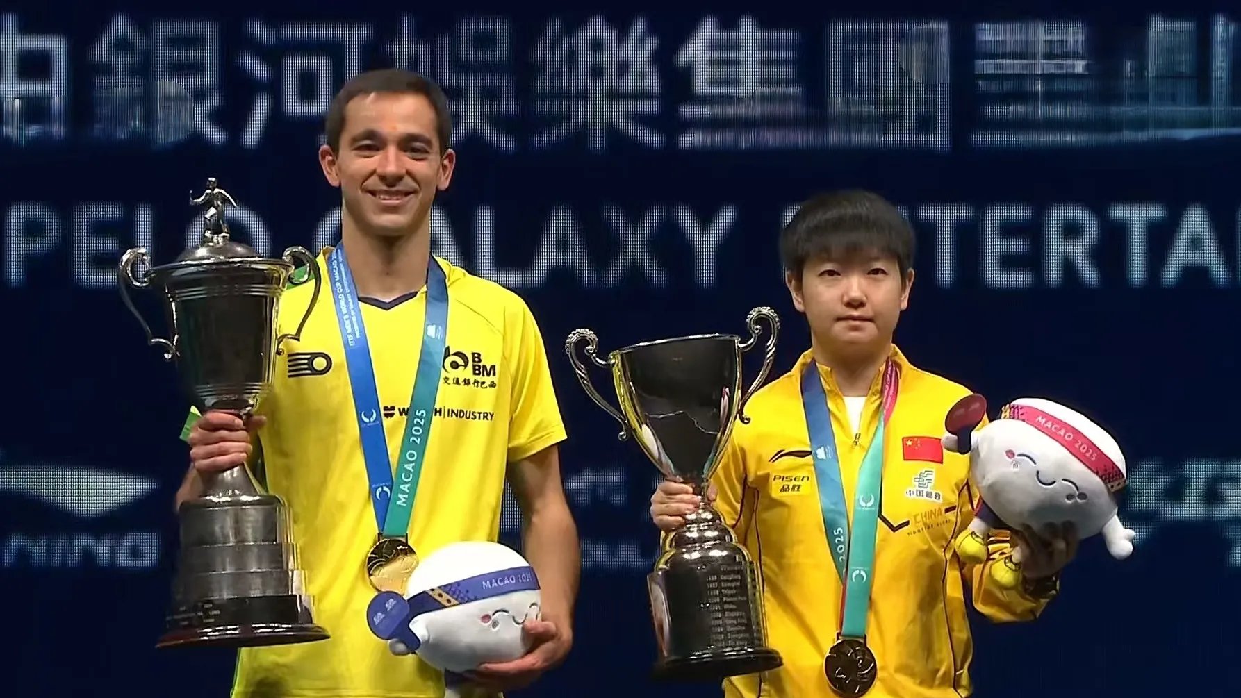 比利时乒乓球队碾压瑞典乒乓球队，马龙三分雨点燃全场